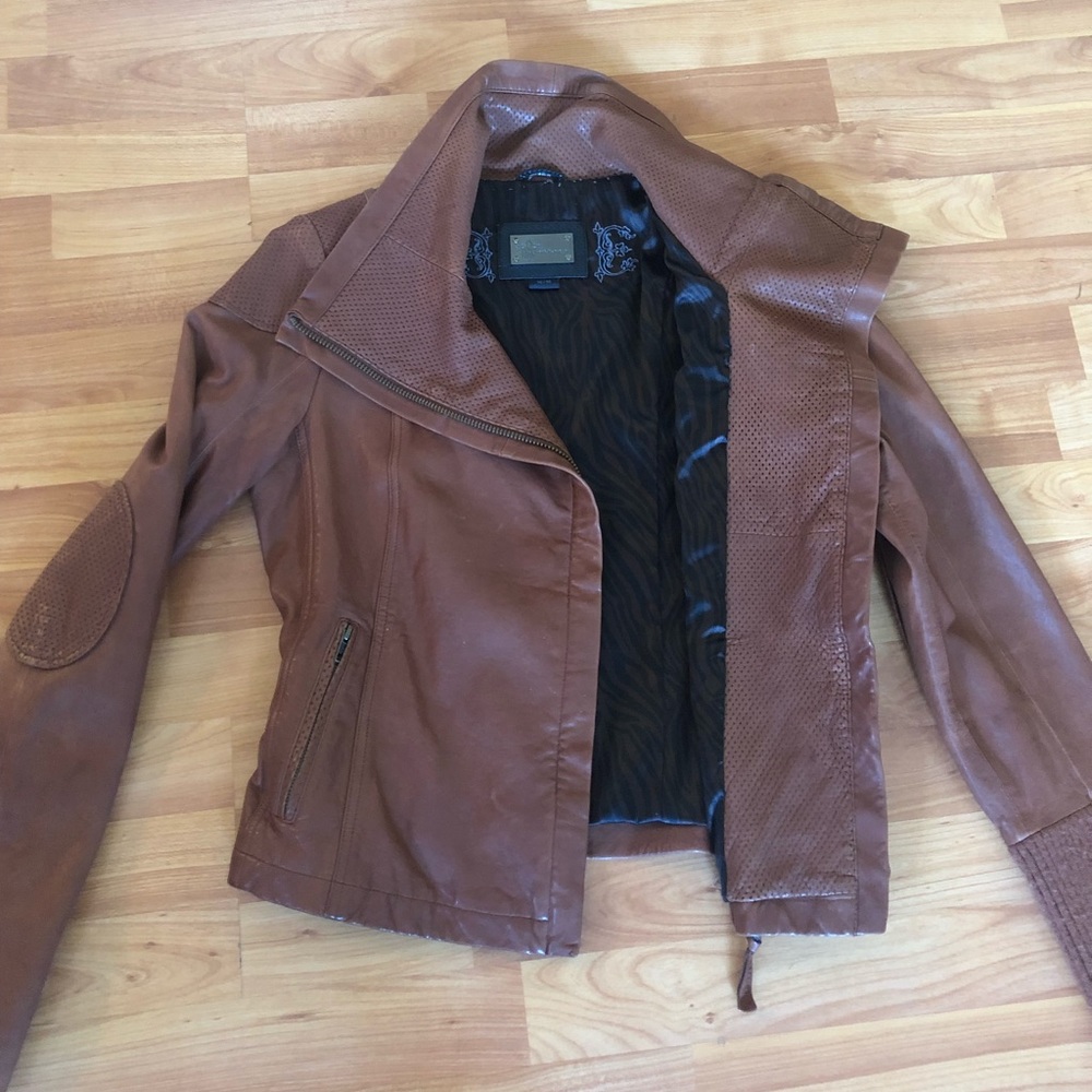 Mackage Lambskin leather jacket.
